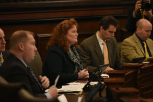 Senator Murphy in a committee hearing